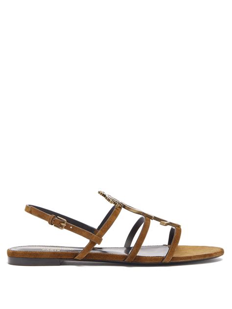 ysl cassandra suede|Saint Laurent Cassandra Leather YSL Thong Sandals.